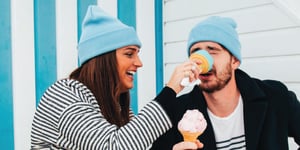 ice cream in face funny